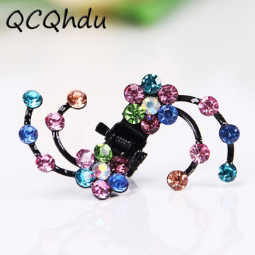 6PCS/1 Pack Wedding Bridal Hair Claws Women Mini Headwear Rhinestone Snowflake Hair Clips Flower Hairpins Hair Accessories daiiibabyyy